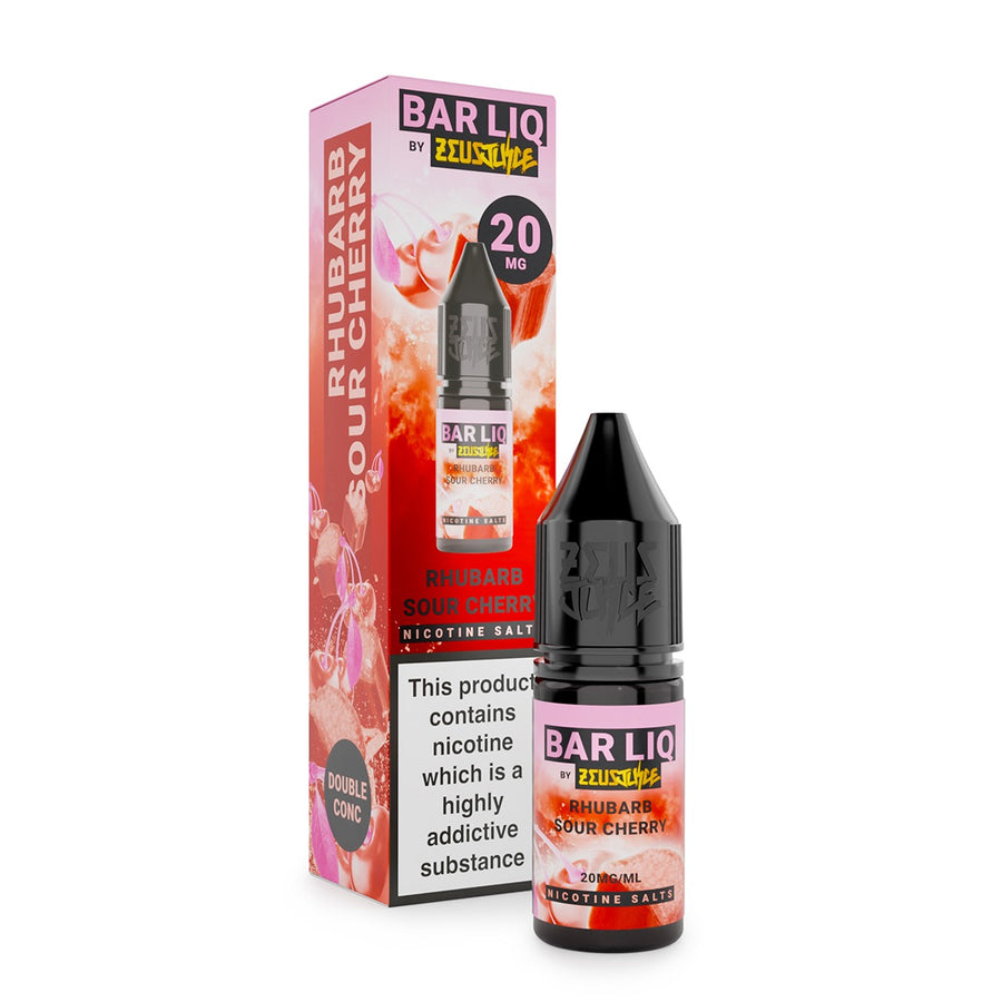 Rhubarb & Sour Cherry BAR LIQ E-Liquid Nicotine Salt By Zeus Juice 10ml