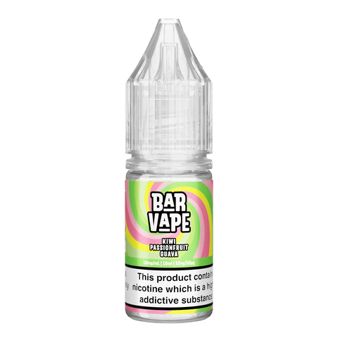 Kiwi Passion Fruit Guava E-Liquid Nicotine Salt By Bar Vape 10ml