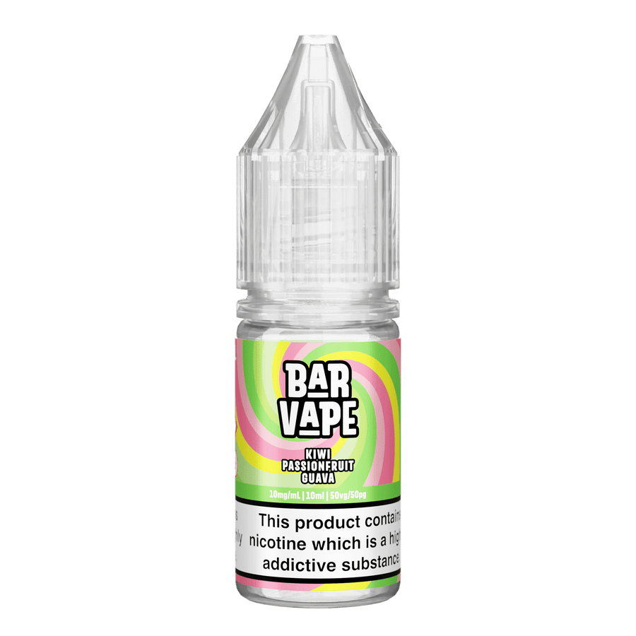 Kiwi Passion Fruit Guava E-Liquid Nicotine Salt By Bar Vape 10ml