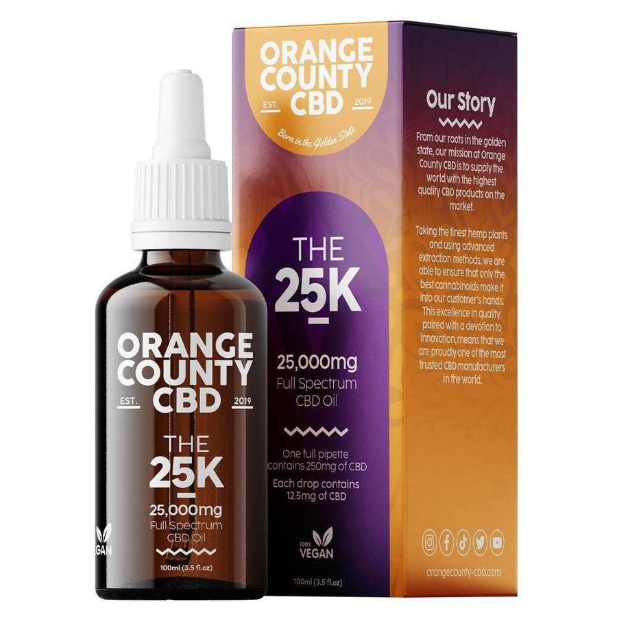 Orange County CBD The 25K Super Strength Full Spectrum Oil Tincture - 25000mg