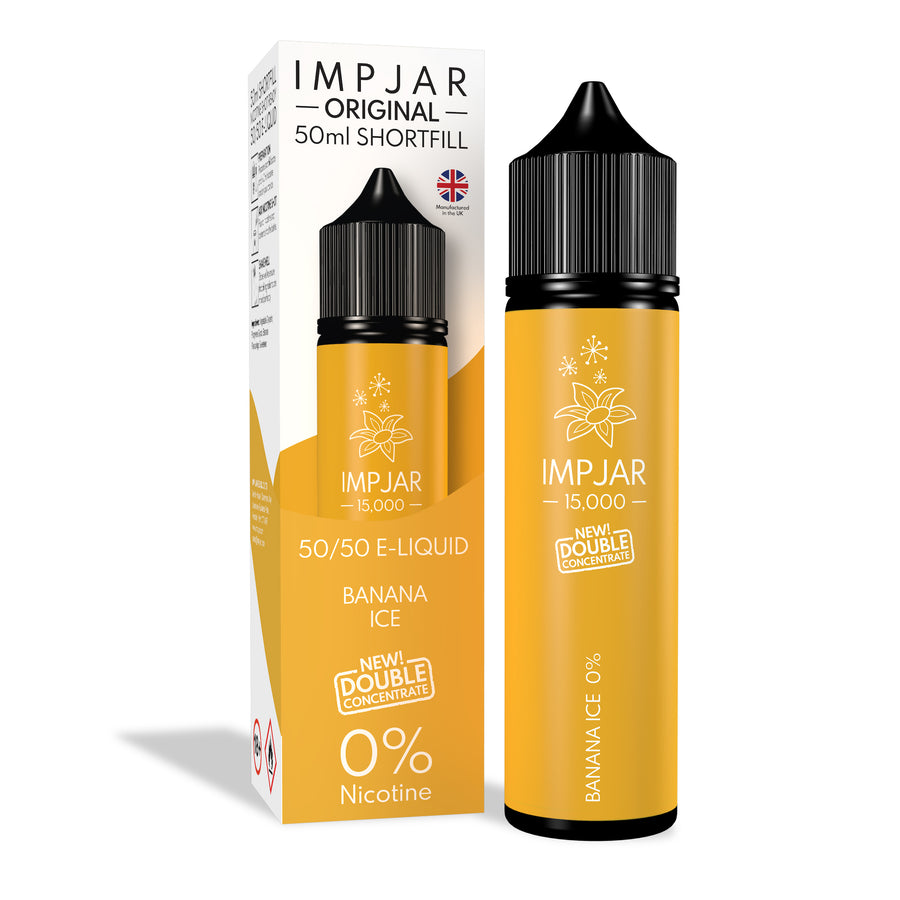 Banana Ice E-Liquid 15000 Shortfill By Impjar 50ml