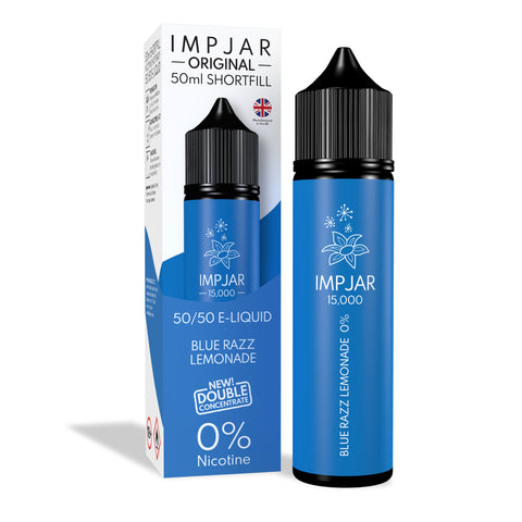 Blue Razz Lemonade E-Liquid 15000 Shortfill By Impjar 50ml