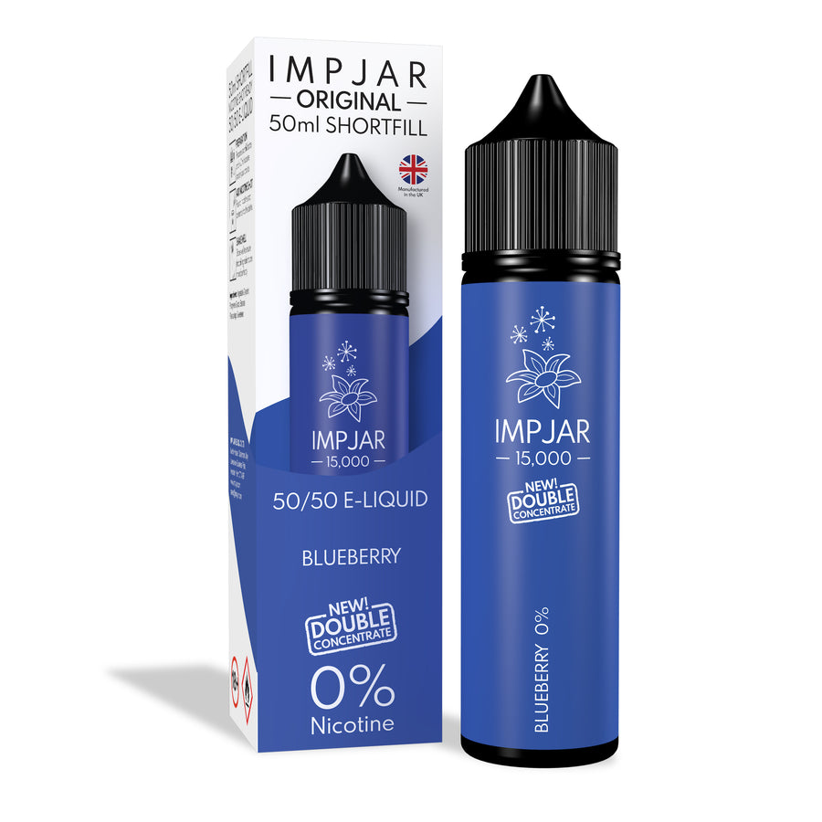 Blueberry E-Liquid 15000 Shortfill By Impjar 50ml