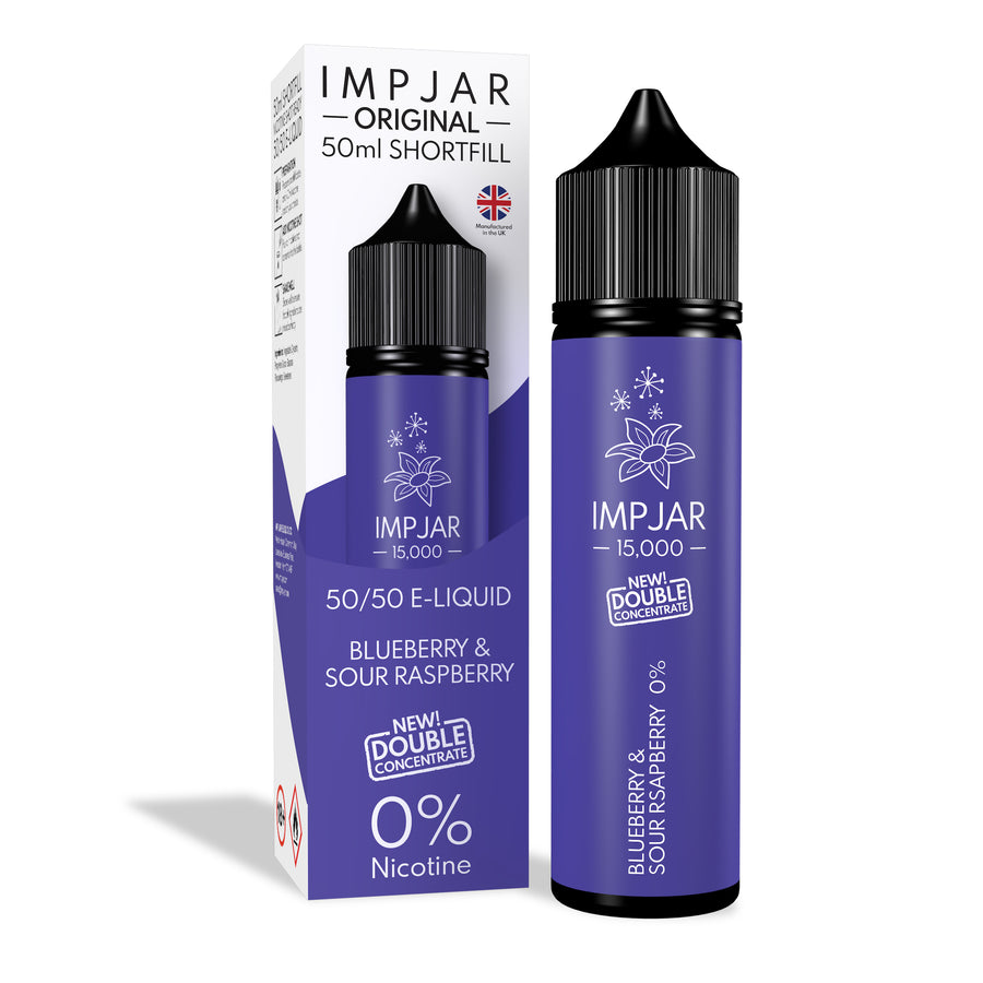 Blueberry Sour Raspberry E-Liquid 15000 Shortfill By Impjar 50ml