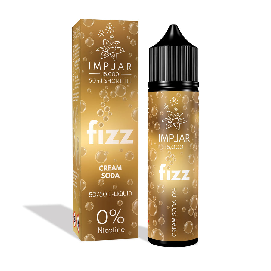 Cream Soda E-Liquid FIZZ 15000 Shortfill By Impjar 50ml