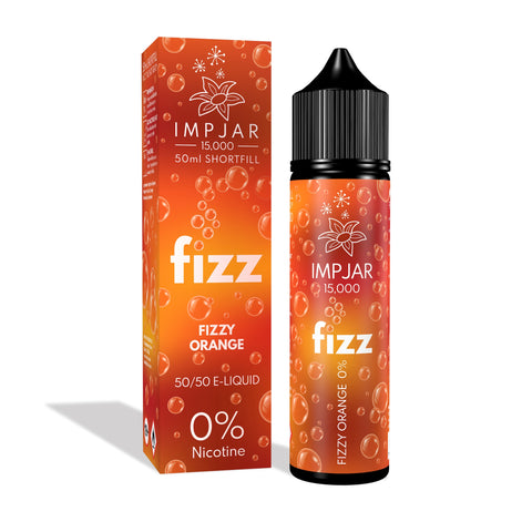 Fizzy Orange E-Liquid FIZZ 15000 Shortfill By Impjar 50ml