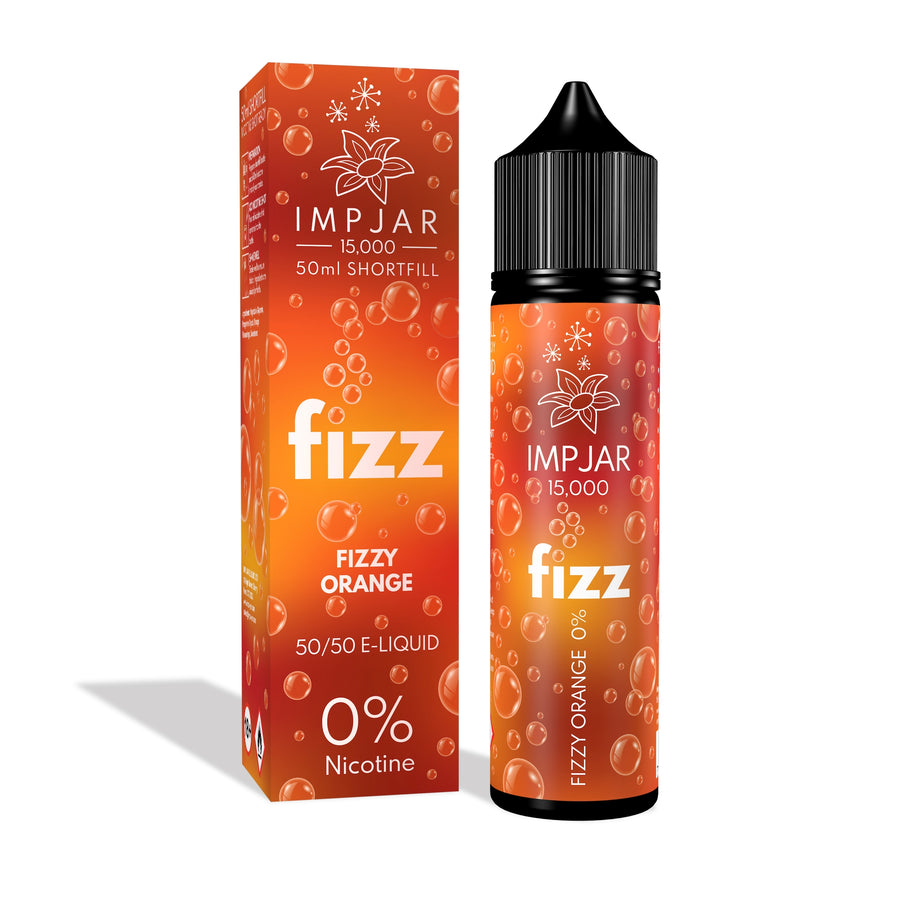 Fizzy Orange E-Liquid FIZZ 15000 Shortfill By Impjar 50ml