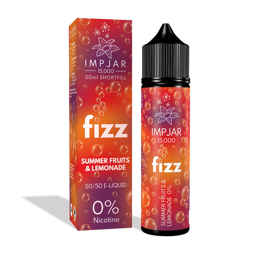 Summer Fruits & Lemonade E-Liquid FIZZ 15000 Shortfill By Impjar 50ml