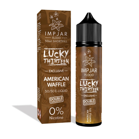 American Waffle E-Liquid Shortfill By Impjar x Lucky Thirteen 15000 50ml