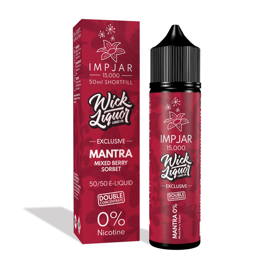 Mantra E-Liquid 15000 Shortfill By Impjar X Wick Liquor 50ml