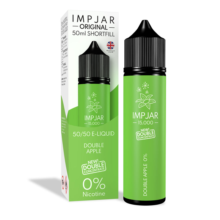 Double Apple E-Liquid 15000 Shortfill By Impjar 50ml