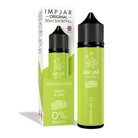Lemon & Lime E-Liquid 15000 Shortfill By Impjar 50ml