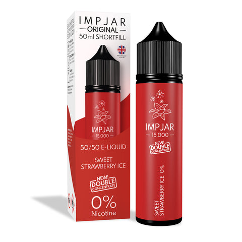 Sweet Strawberry Ice E-Liquid 15000 Shortfill By Impjar 50ml