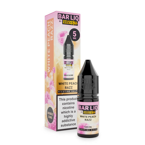White Peach Razz BAR LIQ E-Liquid Nicotine Salt By Zeus Juice 10ml