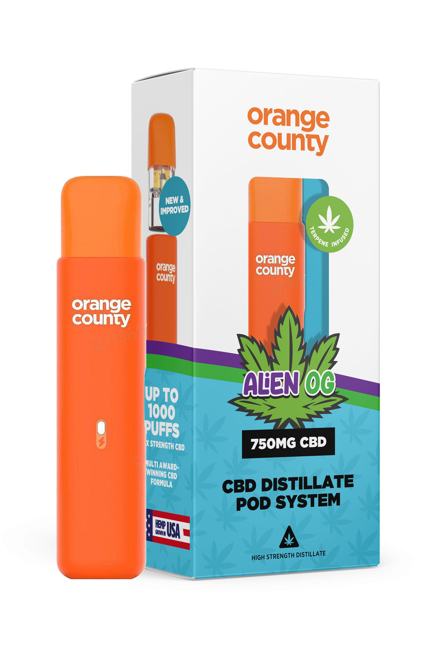 Orange County CBD Cali Range Pre-Filled Pod Kit 750mg