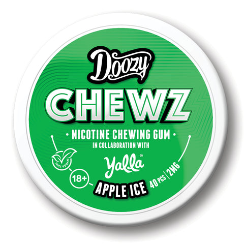 Apple Ice Nicotine Gum By Doozy Chewz 2mg