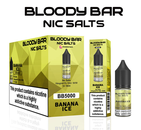 Banana Ice E-Liquid Nicotine Salt By Bloody Bar 10ml