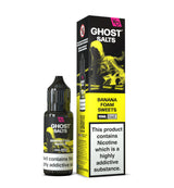 Banana Foam Sweets GHOST SALTS E-Liquid Nicotine Salt By Vapes Bars 10ml