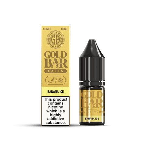 Banana Ice E-Liquid Nicotine Salt By Gold Bar 10ml