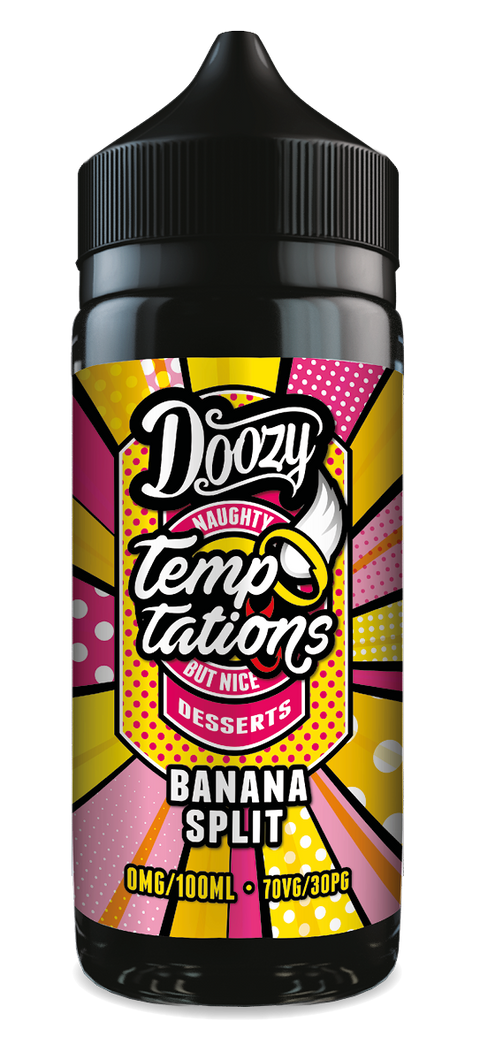Banana Split Temptations E-Liquid Shortfill By Doozy Vape 100ml