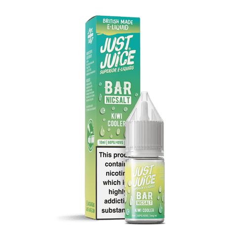 Kiwi Cooler Bar Range E-Liquid Nicotine Salt By Just Juice 10ml