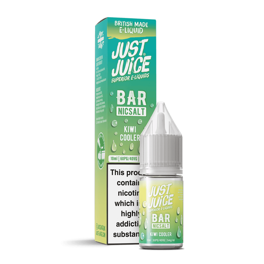 Kiwi Cooler Bar Range E-Liquid Nicotine Salt By Just Juice 10ml
