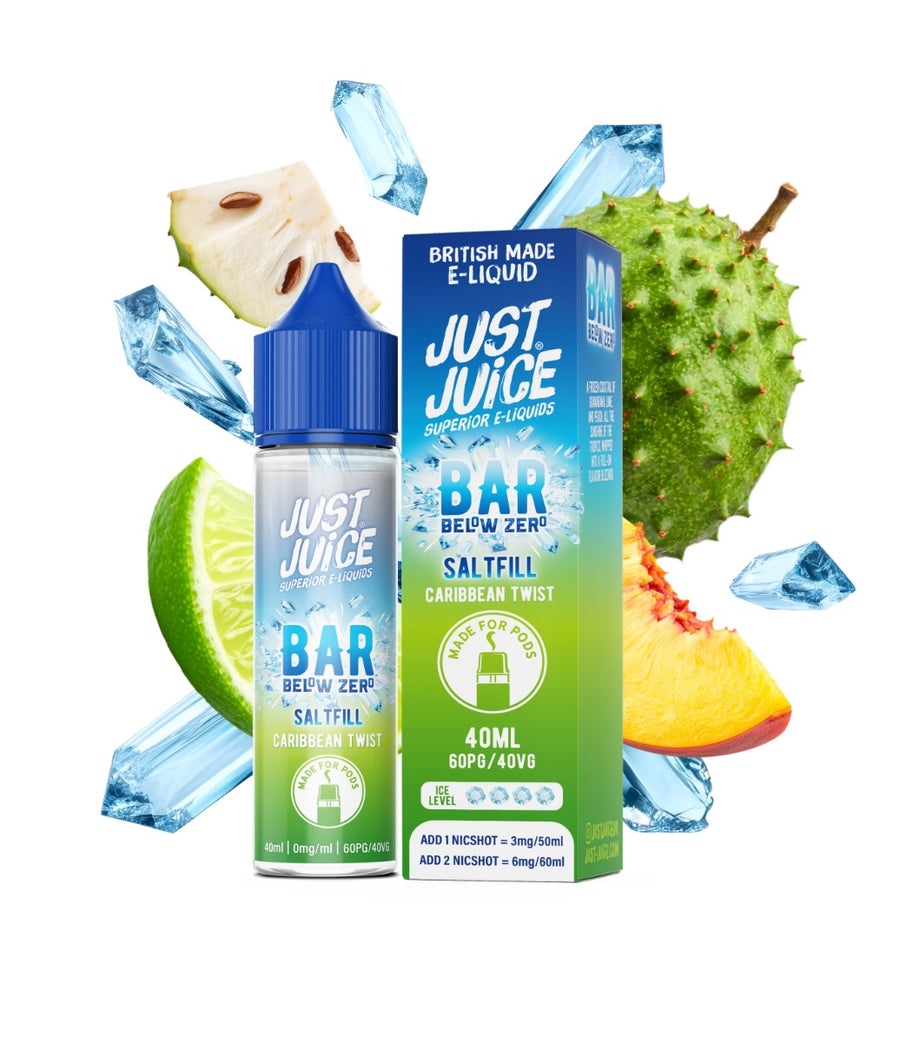 Caribbean Twist Below Zero E-Liquid Bar Shortfill By Just Juice 40ml