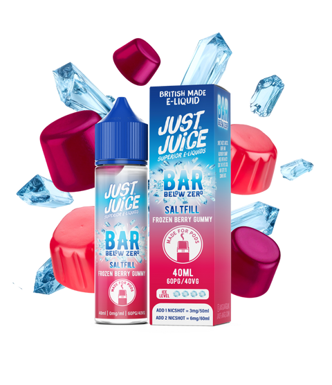 Frozen Gummy Bear Below Zero E-Liquid Bar Shortfill By Just Juice 40ml