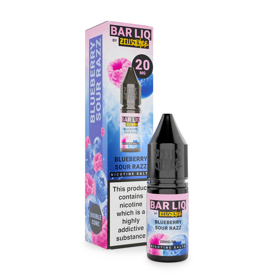 Blueberry Sour Razz BAR LIQ E-Liquid Nicotine Salt By Zeus Juice 10ml