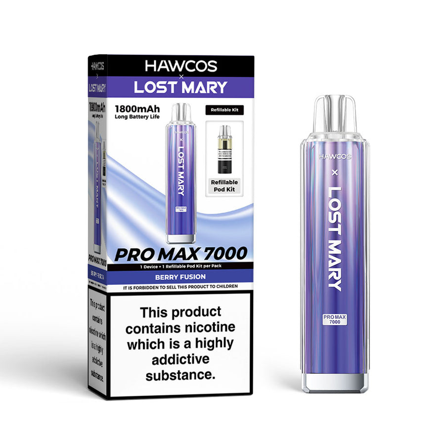 Hawcos x Lost Mary Pro Max 7000 (Refillable Edition) Pre-Filled Pod Kit