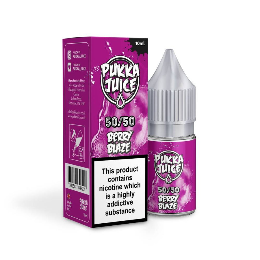 Berry Blaze 50/50 E-Liquid By Pukka Juice 10ml