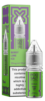 Berry Lime Ice NEXUS E-Liquid Nicotine Salt By Pod Salt 10ml