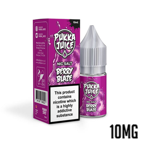 Berry Blaze E-Liquid Nicotine Salt By Pukka Juice 10ml