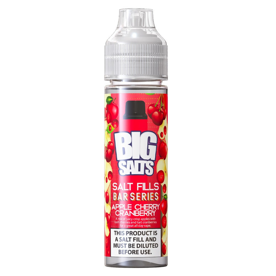Apple Cherry Cranberry E-Liquid Salt fill By Big Salts 30ml/60ml - Nic Salt Shots Included
