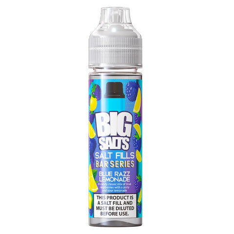Blue Razz Lemonade E-Liquid Salt fill By Big Salts 30ml/60ml - Nic Salt Shots Included