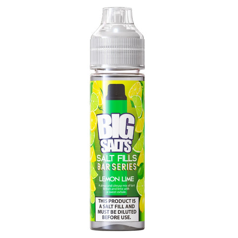 Lemon & Lime E-Liquid Salt fill By Big Salts 30ml/60ml - Nic Salt Shots Included