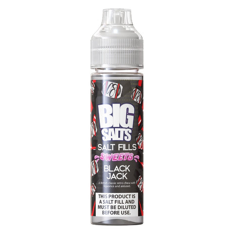 Black Jack E-Liquid Salt fill By Big Salts 30ml/60ml - Nic Salt Shots Included