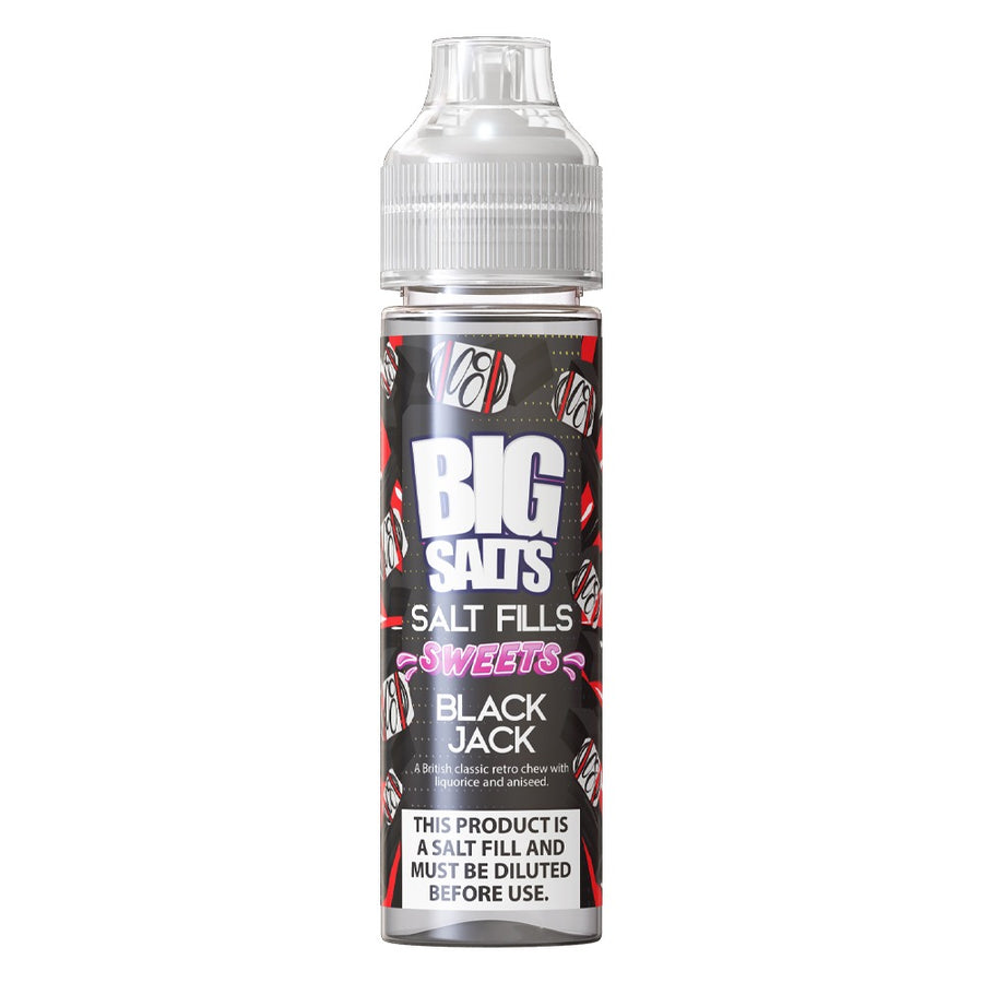 Black Jack E-Liquid Salt fill By Big Salts 30ml/60ml - Nic Salt Shots Included