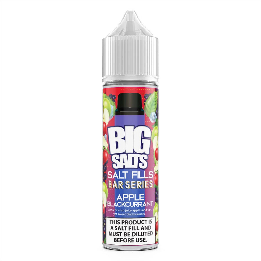 Apple Blackcurrant E-Liquid Salt fill By Big Salts 30ml/60ml - Nic Salt Shot Included