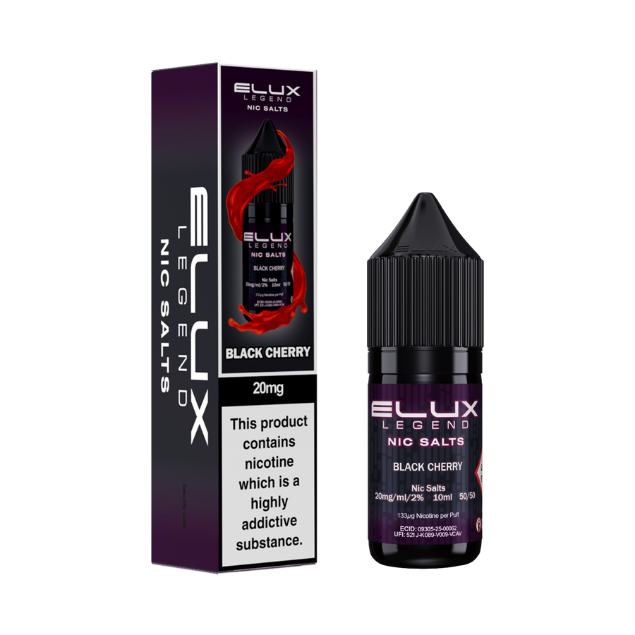 Black Cherry E-Liquid Nicotine Salt By Elux Legend 10ml