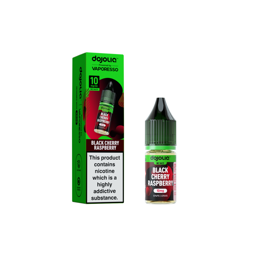 Black Cherry Raspberry DOJOLIQ E-Liquid Nicotine Salt By Vaporesso 10ml