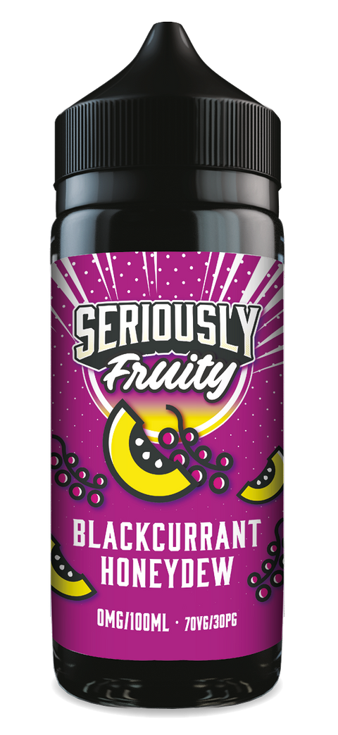Blackcurrant Honeydew Seriously Fruity E-Liquid Shortfill By Doozy Vape 100ml