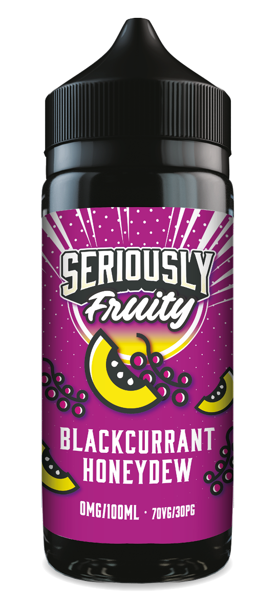 Blackcurrant Honeydew Seriously Fruity E-Liquid Shortfill By Doozy Vape 100ml