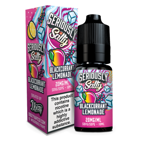 Blackcurrant Lemonade Seriously Salty E-Liquid Nicotine Salt By Doozy Vape 10ml