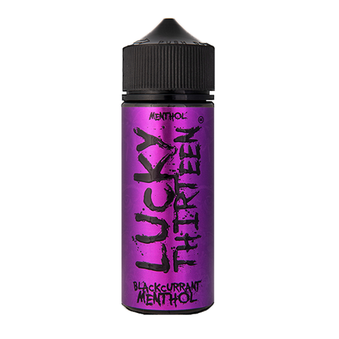Blackcurrant Menthol E-Liquid Shortfill By Lucky Thirteen 100ml