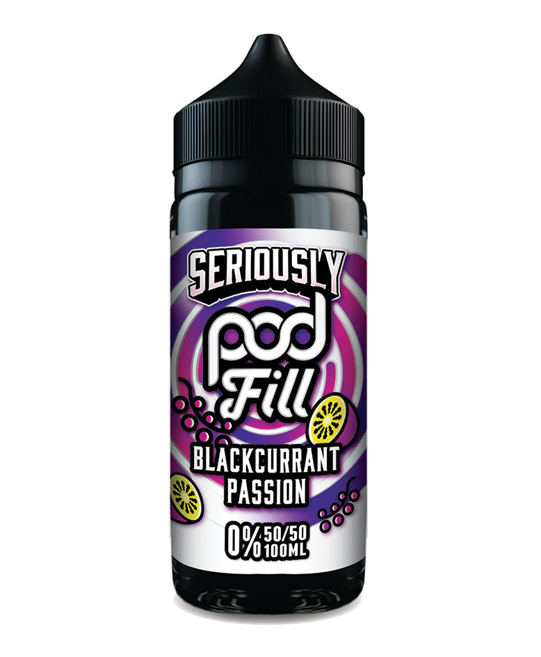 Blackcurrant Passion Seriously Pod Fill E-Liquid Shortfill by Doozy Vape 100ml