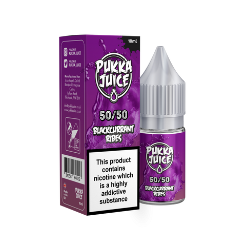 Blackcurrant Ribes 50/50 E-Liquid By Pukka Juice 10ml