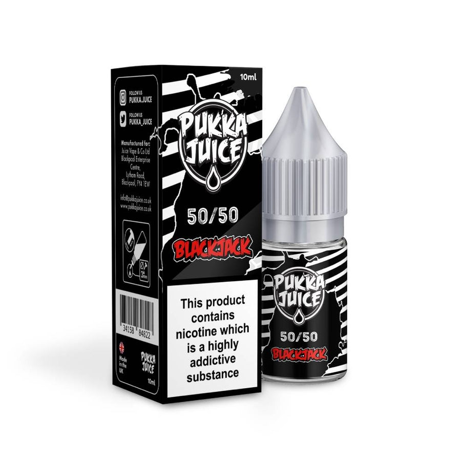 Blackjack 50/50 E-Liquid By Pukka Juice 10ml
