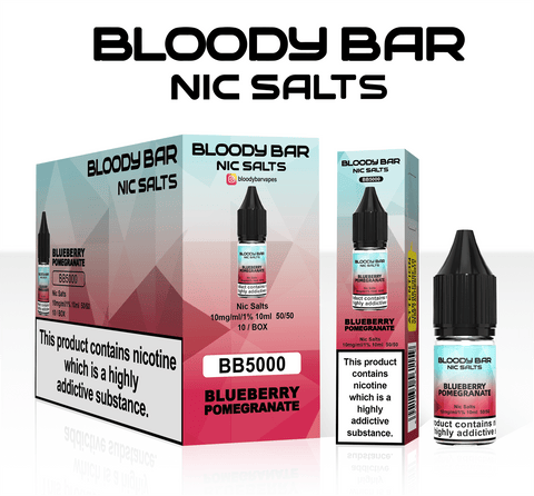 Blueberry Pomegranate E-Liquid Nicotine Salt By Bloody Bar 10ml