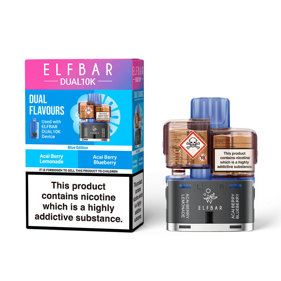 Elfbar Dual 10K 2 in 1 Replacement Pre-Filled Pods